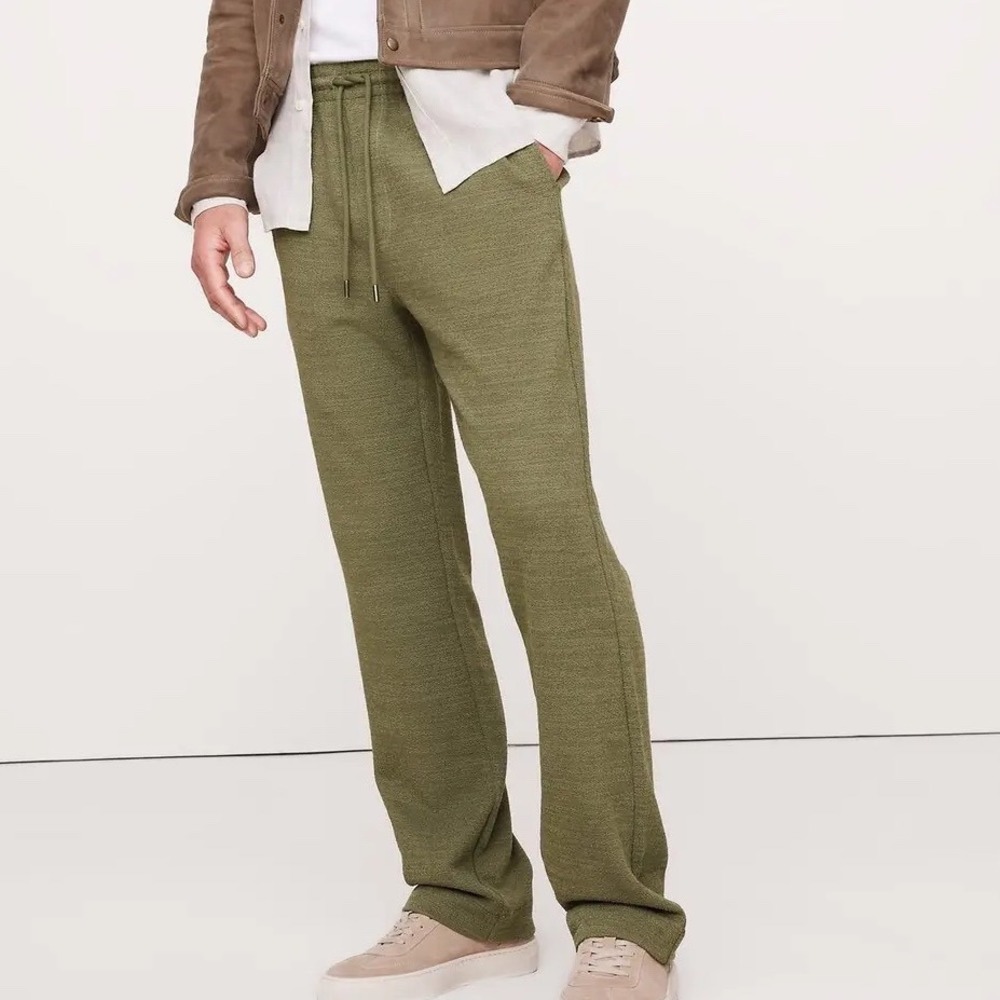 Banana Republic Men's Boucle Beach Pants Tall XXL Green New‎ With Tags